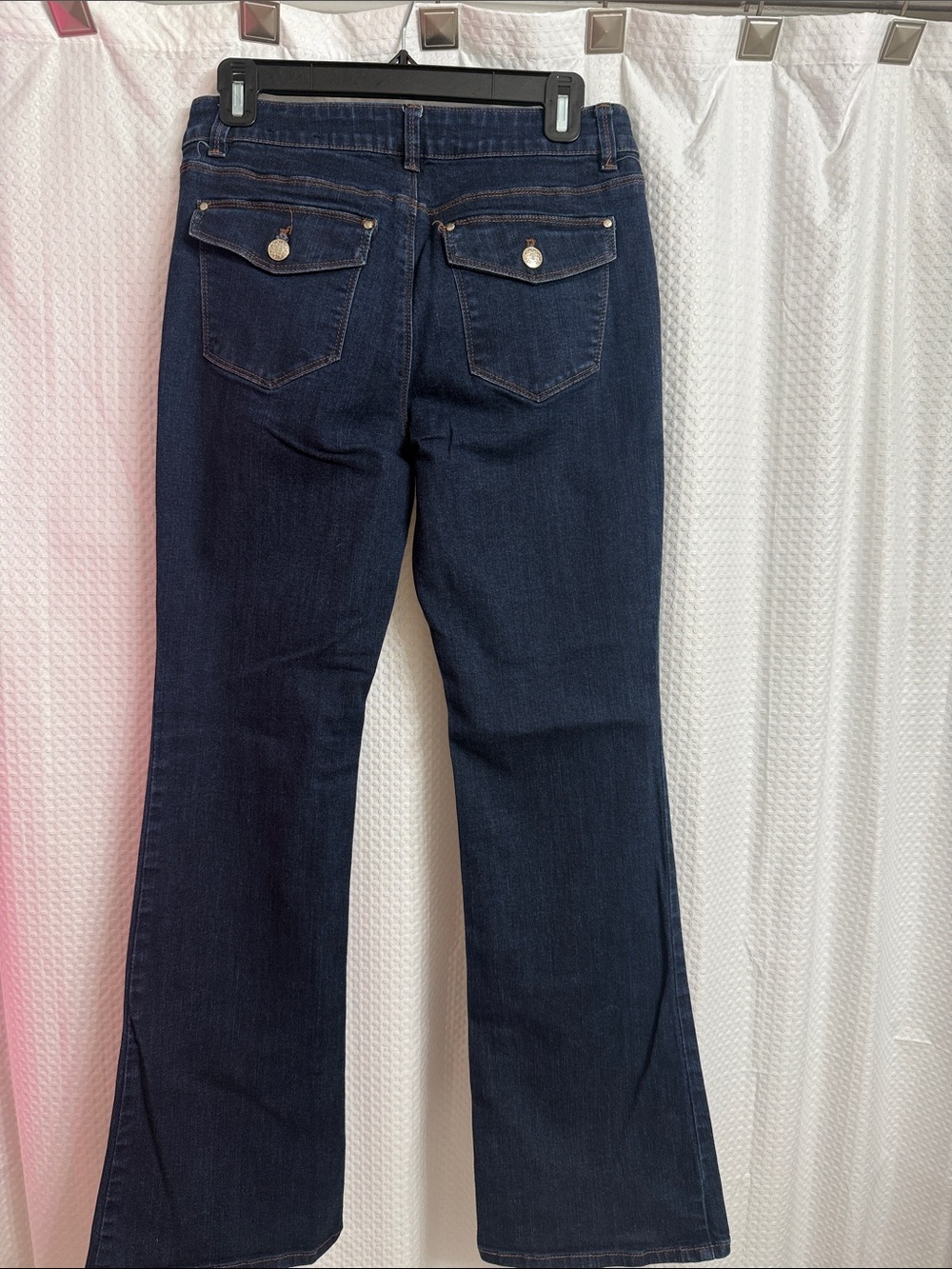 White House Black Market Dark Blue Women's Skinny Flare Jeans 8S